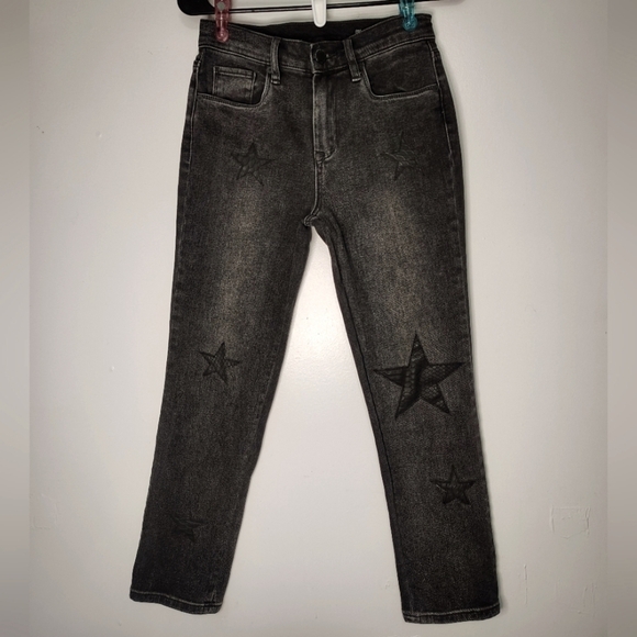 Blanknyc women's jeans the Madison crop pants, star patches,high rise, sz 26. - Picture 2 of 16